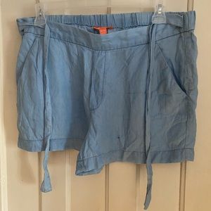 Joe fresh chambray tie up shorts